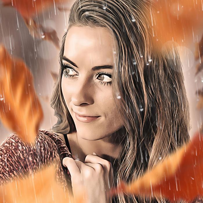 Action Photoshop "Pluie d'octobre" : un look automnal peint à l'huile pour vos photos
