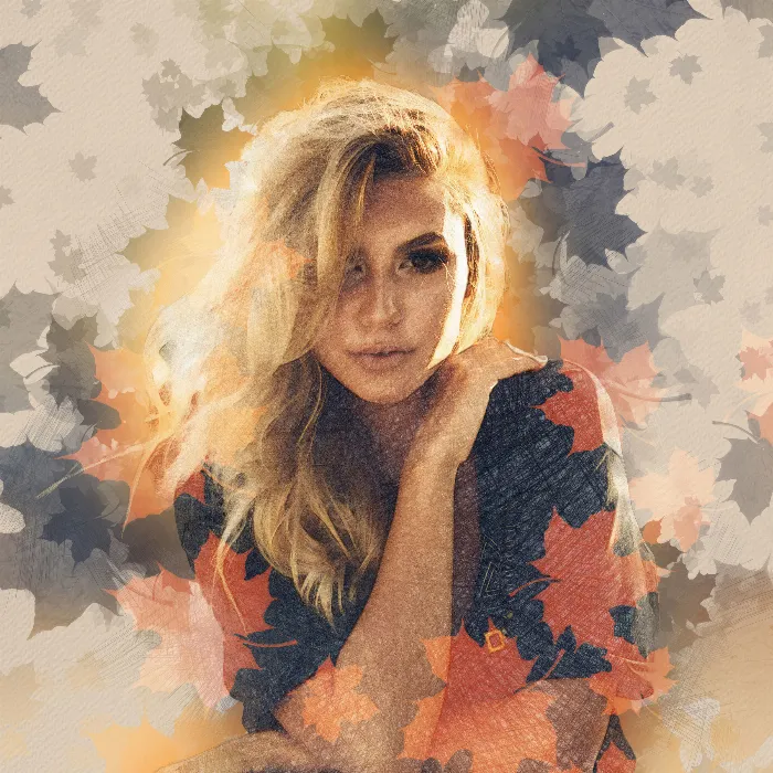 Photoshop action "Colorful autumn": your photos as pastel drawings