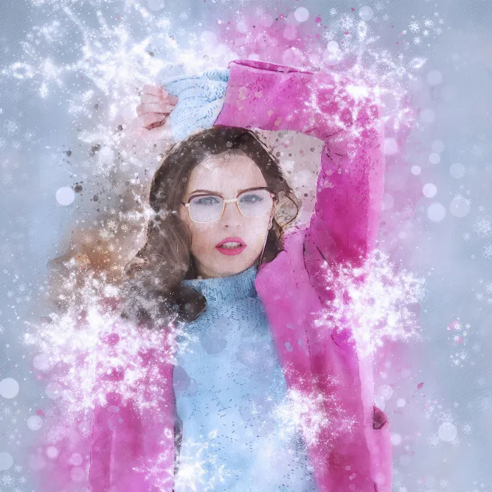 Campaña de Photoshop "Navidad - acuarela invernal": un brillo de cristal para tus fotos