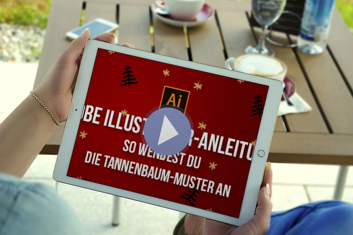 Adobe Illustrator-Anleitung: So wendest du die Tannenbaum-Muster an