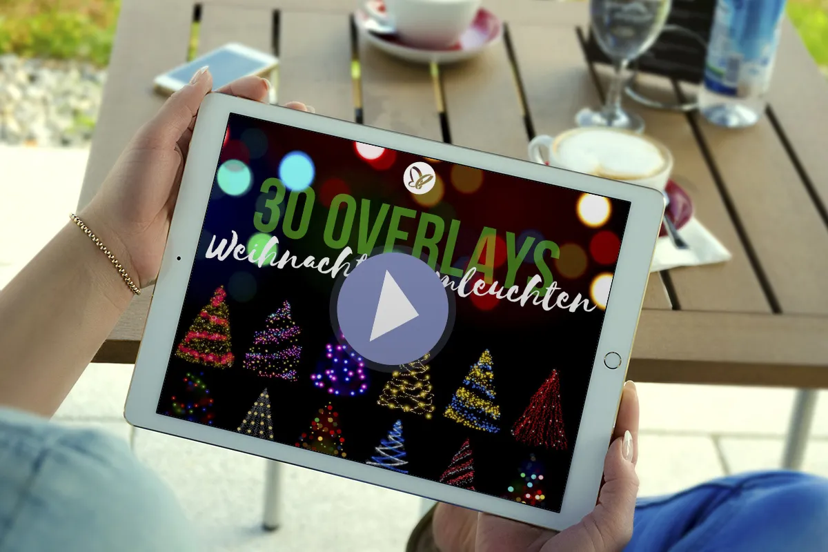 Photoshop tutorial: How to apply bokeh overlays to Christmas tree photos