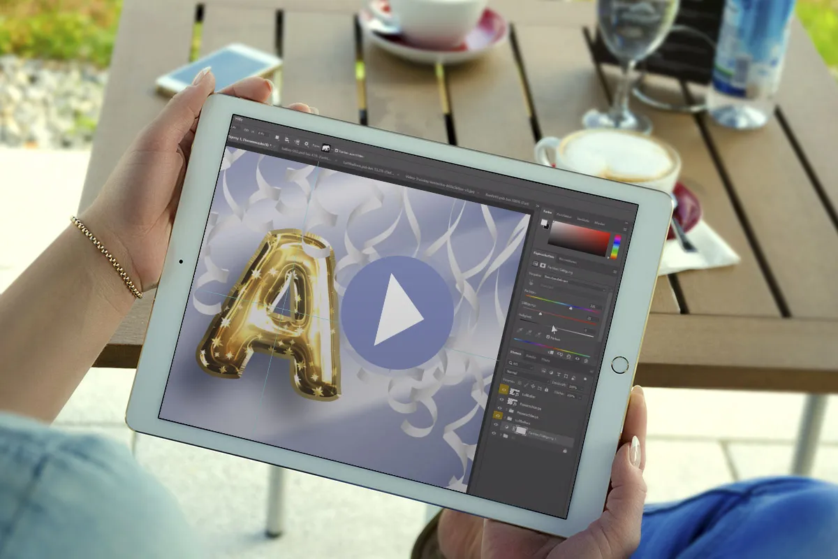 Video-Anleitung: Photoshop-Smartobjekte für knallbunte Luftballon-Looks anwenden