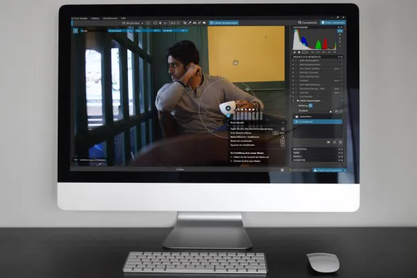 DxO PhotoLab 3, Screenshot auf einem Bildschirm dargestellt.