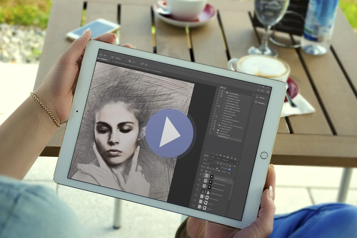 Photoshop-Anleitung: So wandelst du deine Fotos mit der Aktion in Bleistiftzeichnungen um