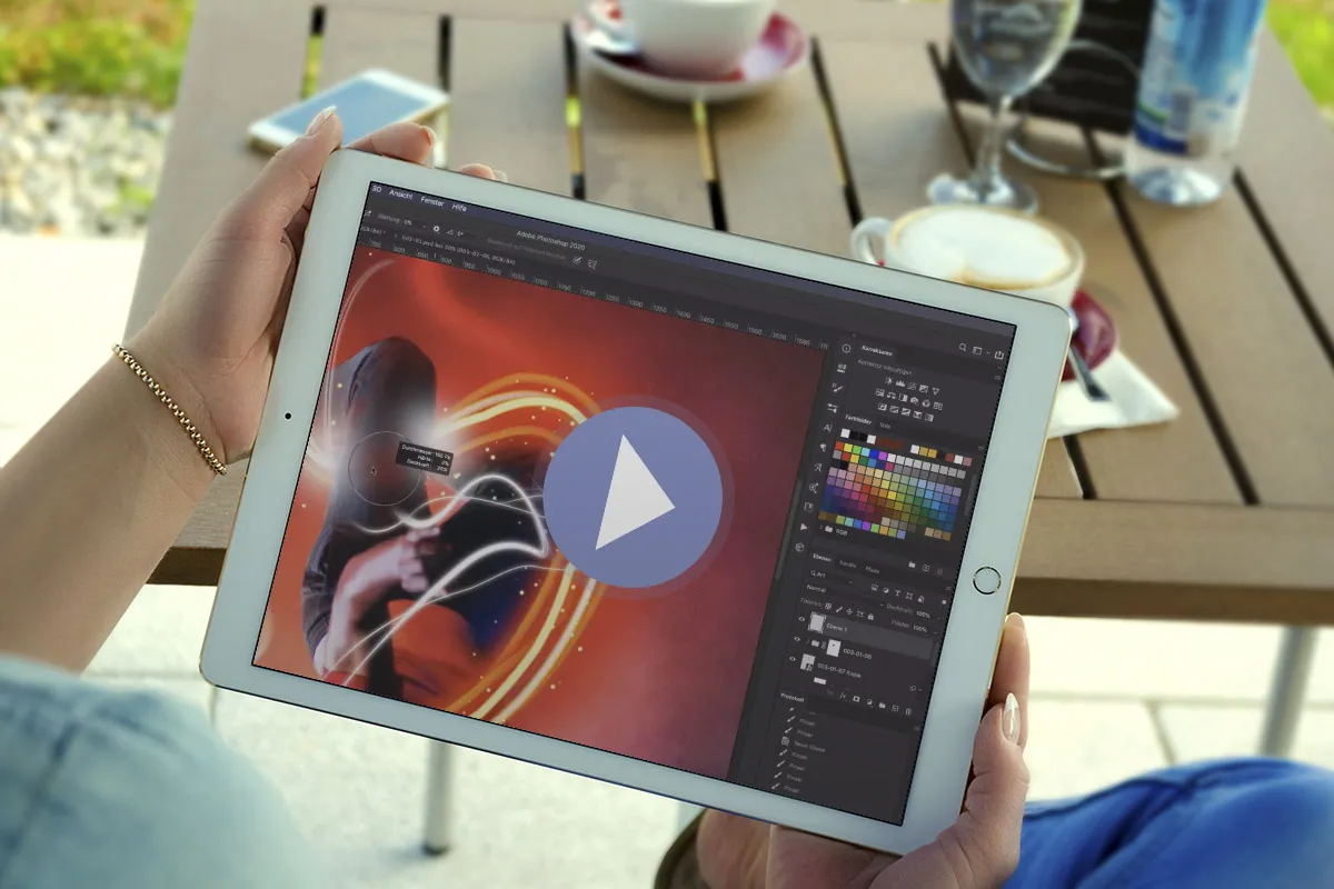 Photoshop-Anleitung: mit Lichtspuren glühende Fotoeffekte erzeugen
