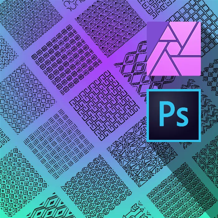 50 Орнаментів: Зразки для текстур в Photoshop та Affinity Photo