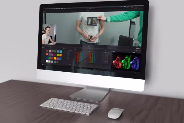 Utdrag från videodemonstrationen för videoredigering med DaVinci Resolve