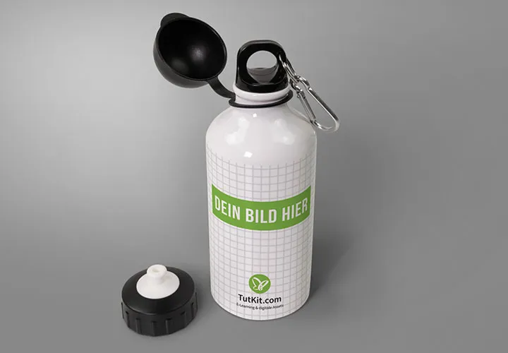 Maquettes pour les bouteilles thermos de sport, les bouteilles isolantes