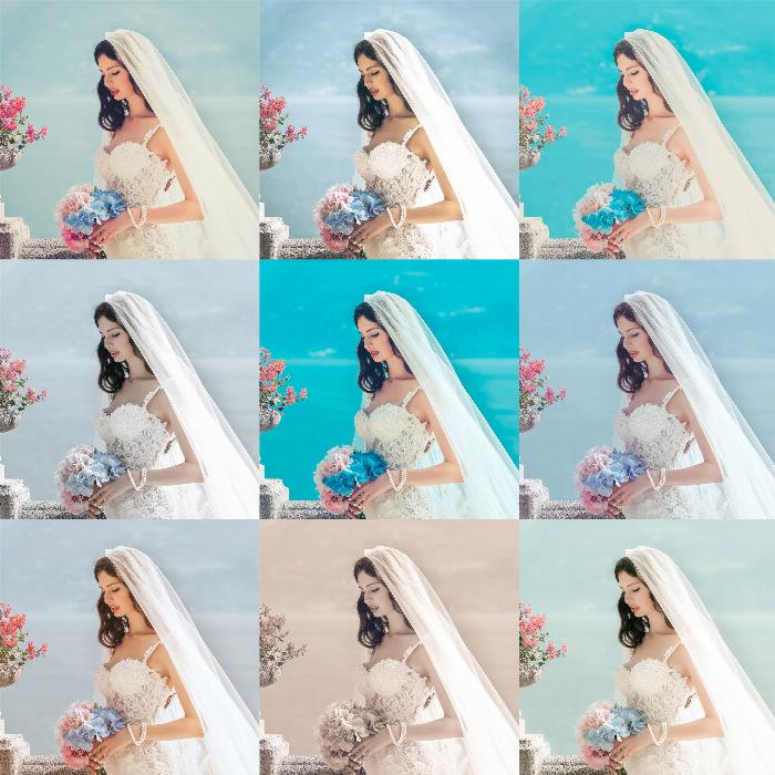 Lightroom-innstillinger: Krem- og pastell-utseender - perfekt for bryllupsbilder.