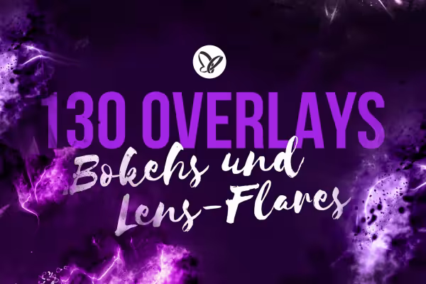 130 overlegg for eksplosjoner, bokeh og lyn-effekter
