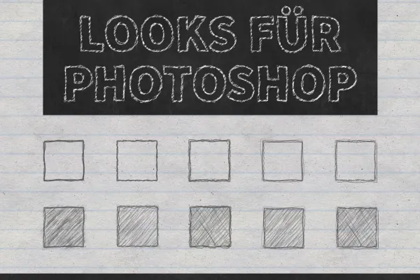 20 kriidi- ja pliiatsi efekti Photoshopile