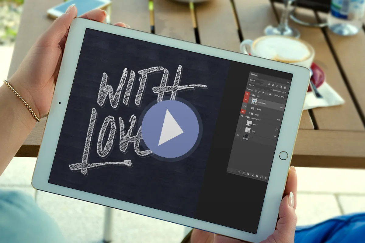 Photoshop-Anleitung: Kreide- und Bleistift-Effekte mit Smartobjekten erzeugen