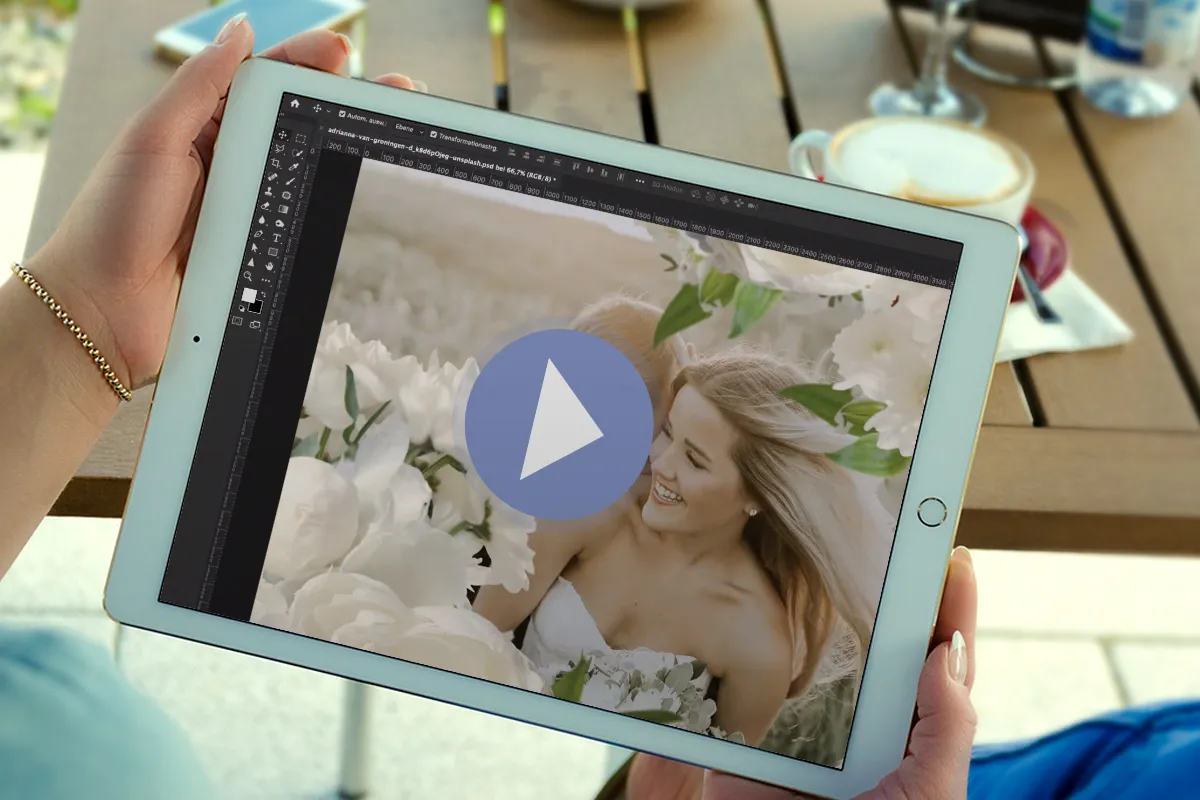 Photoshop tutorial: How to insert images with white Blums into your photos