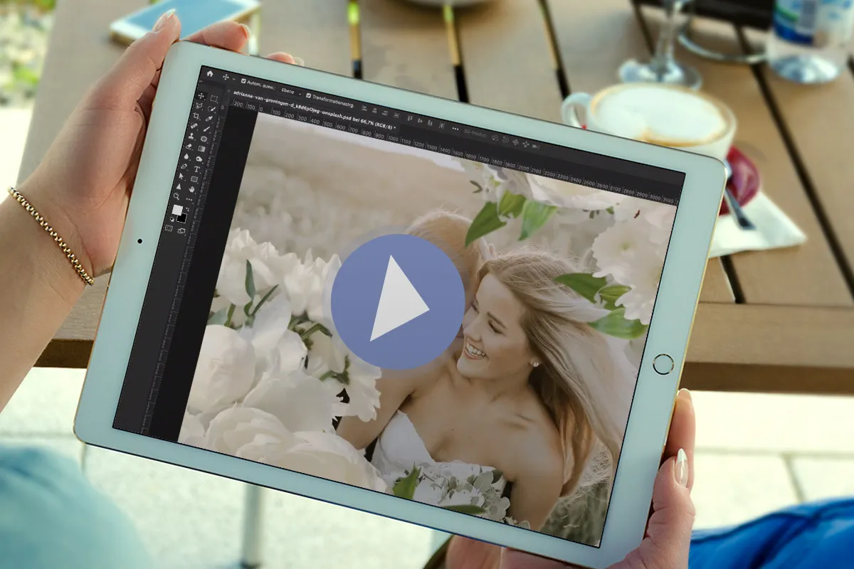 Photoshop-Anleitung: So fügst du Bilder mit weißen Blumen in deine Fotos ein