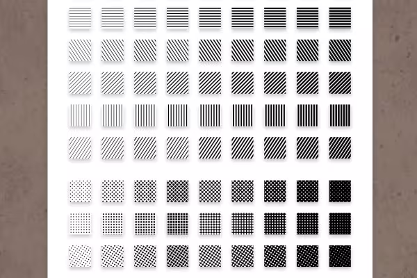 180 variants! Choose the right pattern and apply it to small and large surfaces.