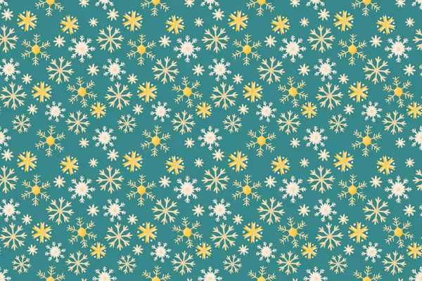 Christmas patterns and illustrations: Snowflakes against a blue background