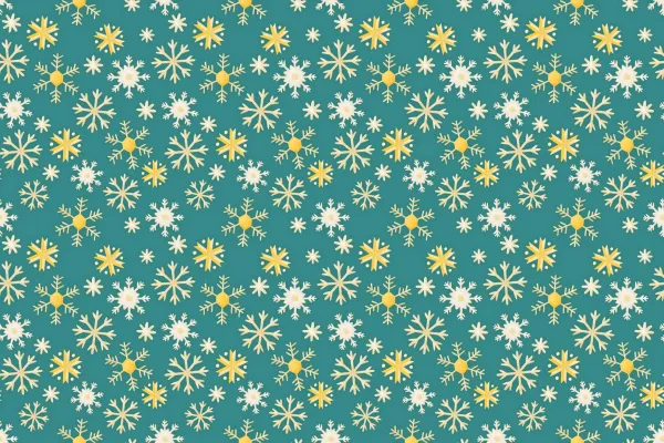 Christmas patterns and illustrations: Snowflakes against a blue background
