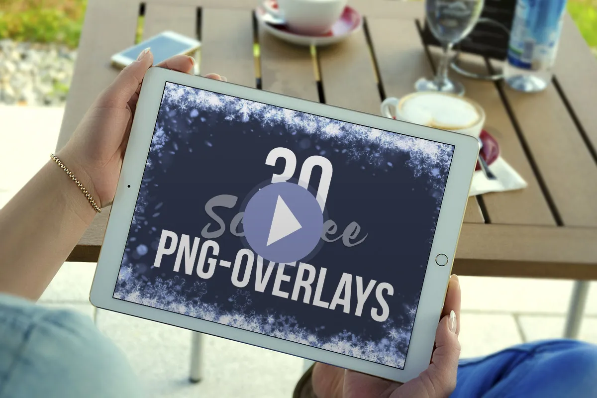 Photoshop tutorial: How to frame your photos with snowflakes and ice crystals