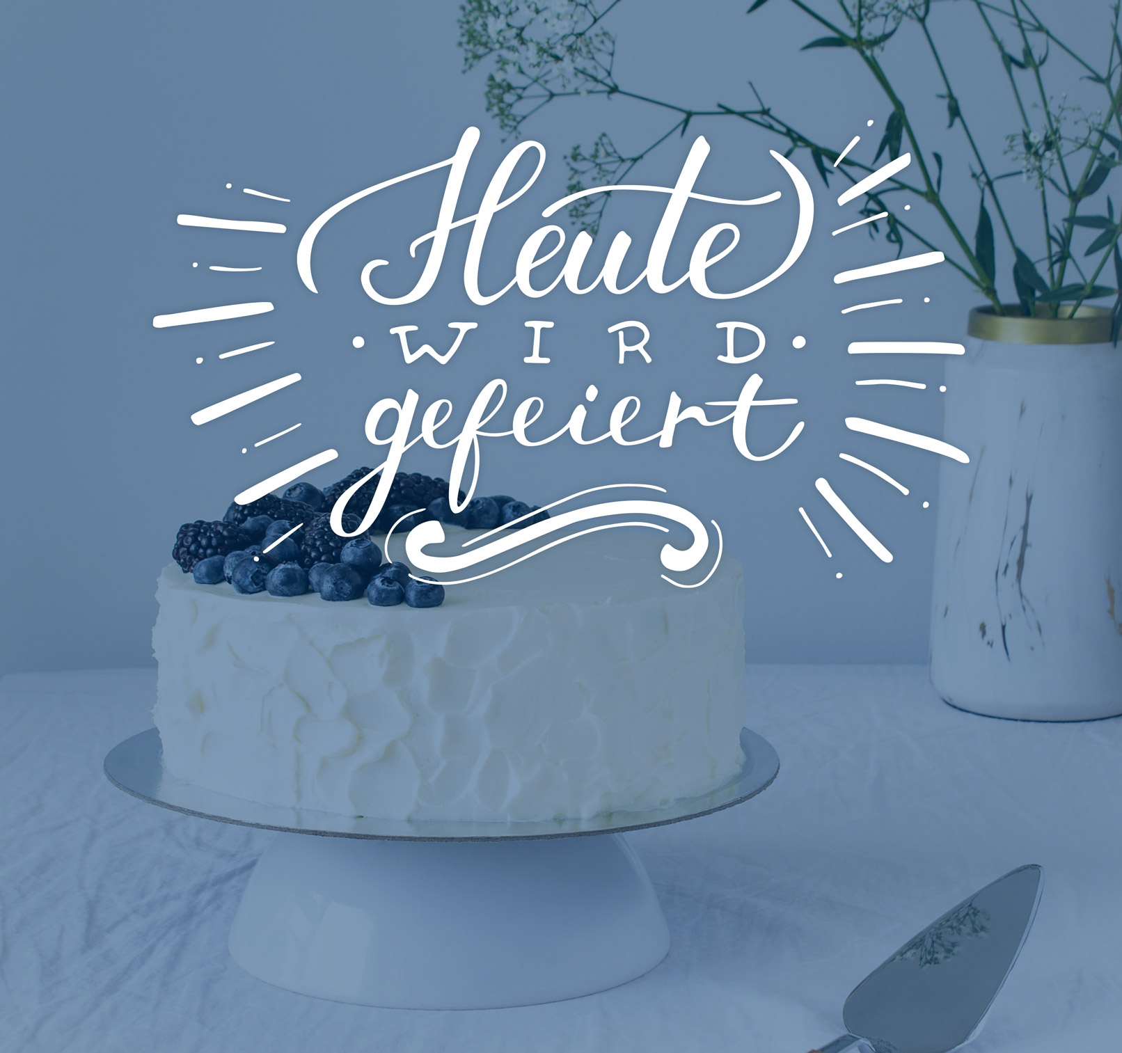 Handlettering Geburtstagskarte Sprüche für Einladungen