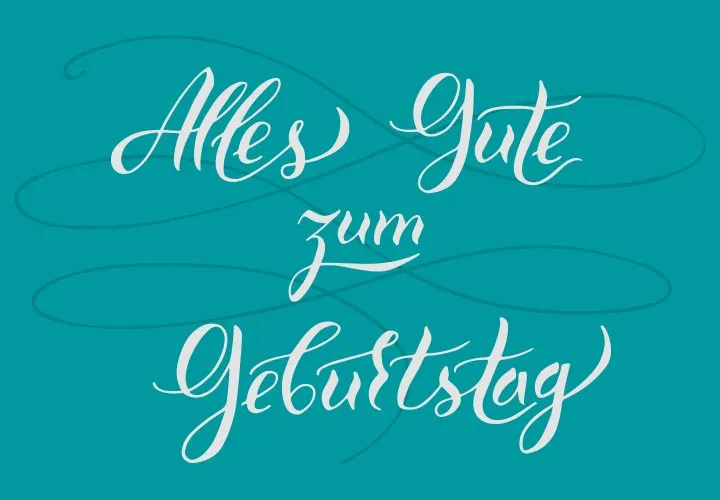 Handlettering doğum günü kartı: Davetler ve tebrikler için sözler