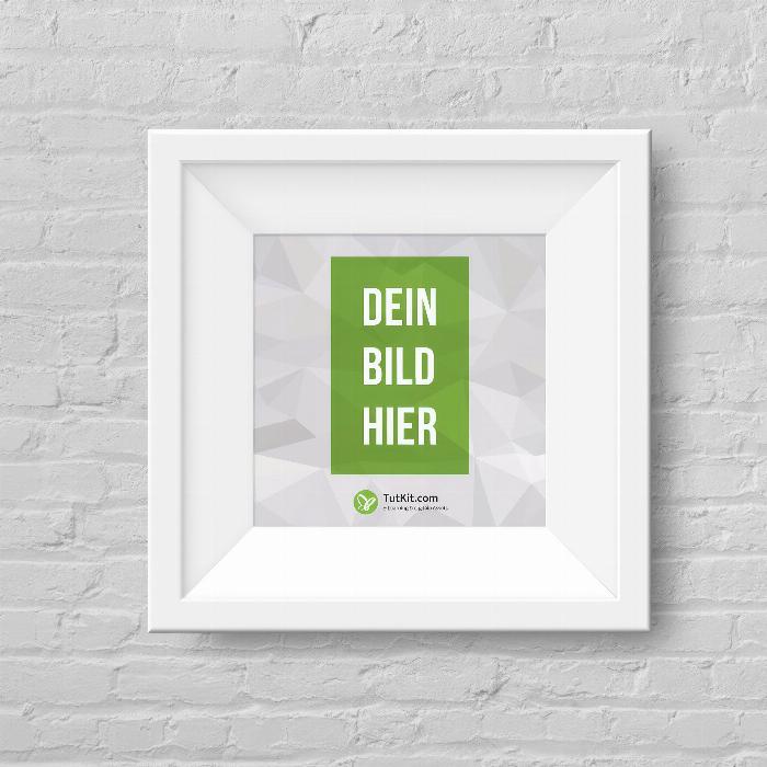 Mockups with picture frames for different image formats