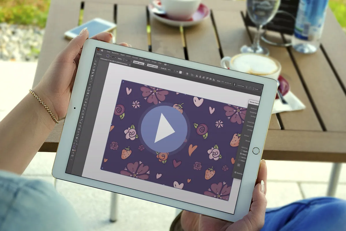 Illustraattoriopas: Luo rakastettavia taustoja käyttämällä kuvioita.