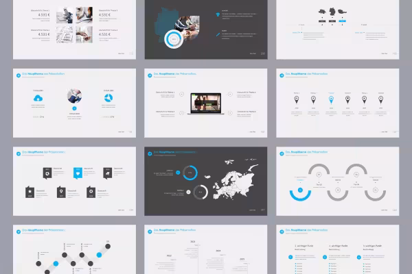 PowerPoint templates for business presentations: Sample slides