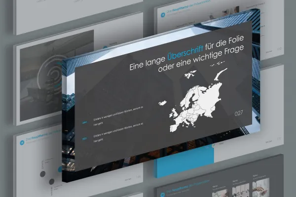 PowerPoint şablonları iş sunumları için: Örnek slaytlar