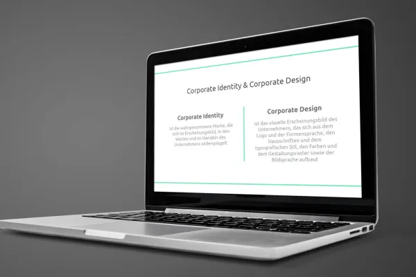 Positionierung von Unternehmen und Markenaufbau: Screenshot aus dem Kurs auf einem Laptop