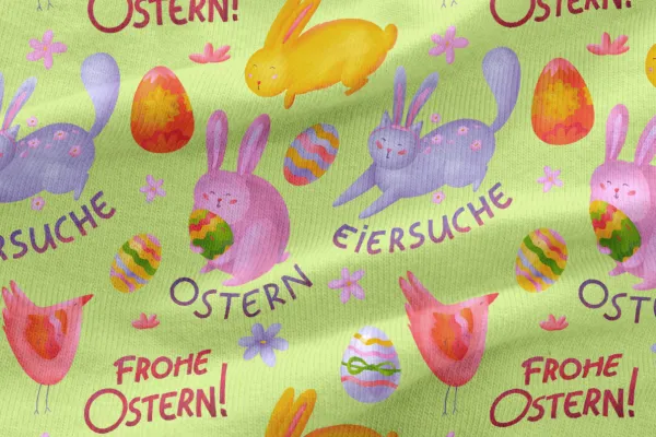Oster-Muster auf einem Textil