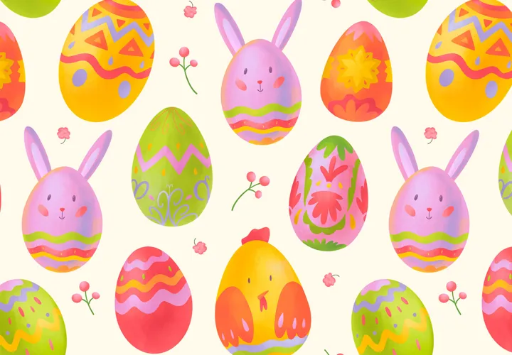 Easter: Patterns for Easter wallpapers