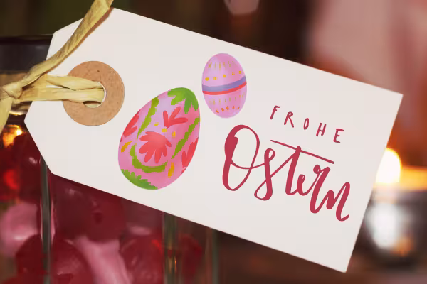 Gift tags for Easter with Easter illustrations