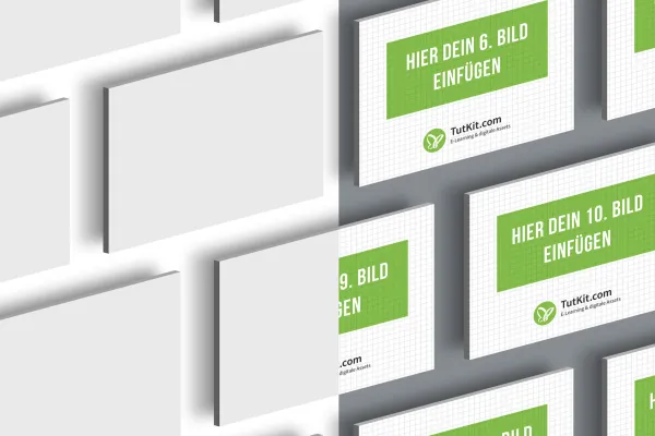 Mockup Photoshop untuk slide presentasi dalam format 4:3