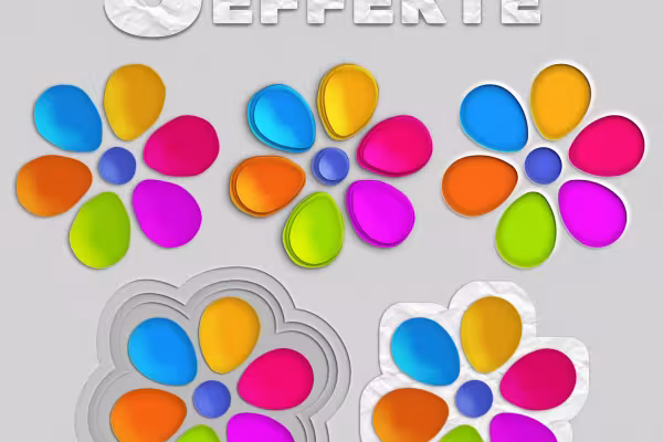 5 efectos de papel de colores creados con Photoshop