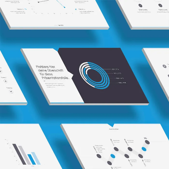 PowerPoint, Keynote ve Google Slides için slayt şablonları: „Angle“