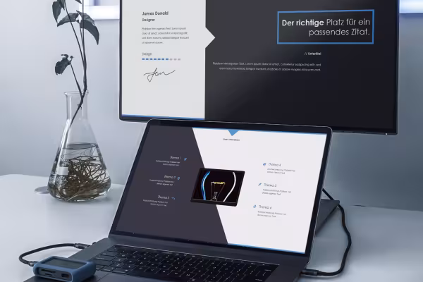 Modèles de diapositives Angle pour PowerPoint, Keynote, Google Slides, diapositive avec une zone de texte et un diagramme.