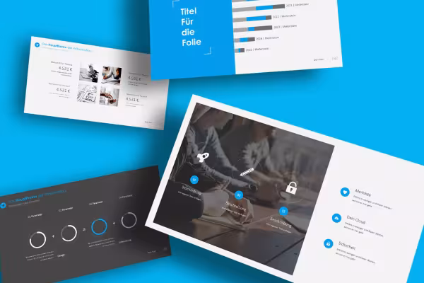 Modèle pour présentations Keynote : diapositives d'exemple
