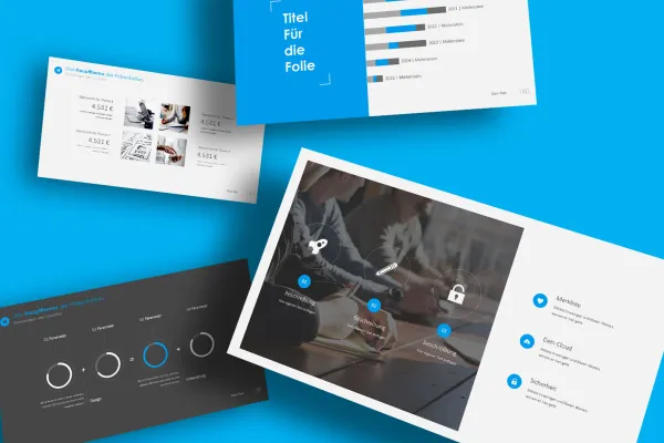Modello per presentazioni di Keynote: esempi di diapositive