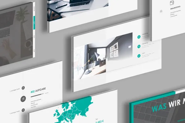 Modelli di layout per Keynote: diverse diapositive di esempio