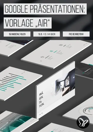 Google Präsentationen: Design-Vorlage „Air“