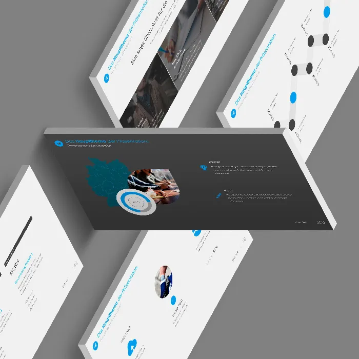 Google Slides: Templat Slide dengan desain "360 Derajat