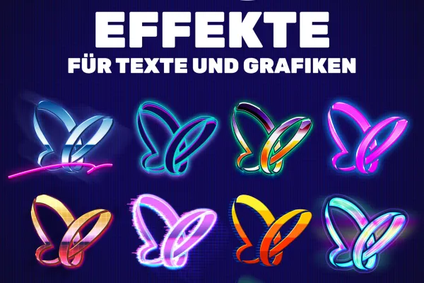 Mit diesen 10 Effekten bringst du deine Texte und Grafiken zum Leuchten!