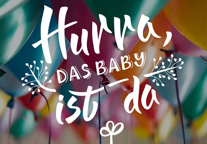 Handlettering voor babykaarten & bij de geboorte - liefdevolle spreuken en felicitaties