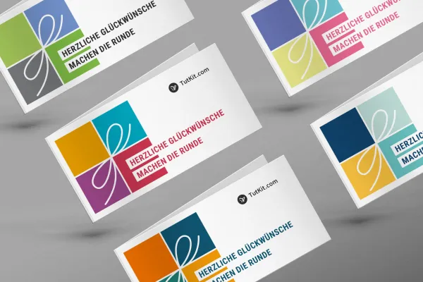 Exemples : En plus de ces designs magnifiques, vous recevrez également des modèles de texte pour des lettres de félicitations.