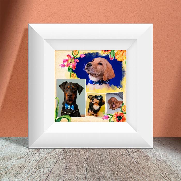 Charming Flowers: picture frames with flowers for photo collages in Photoshop and Co.