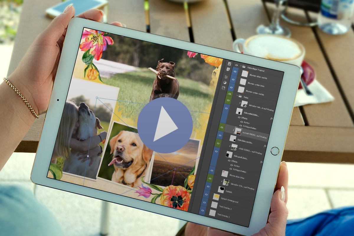 Charming Flowers: How to create your own personal photo collages with the templates