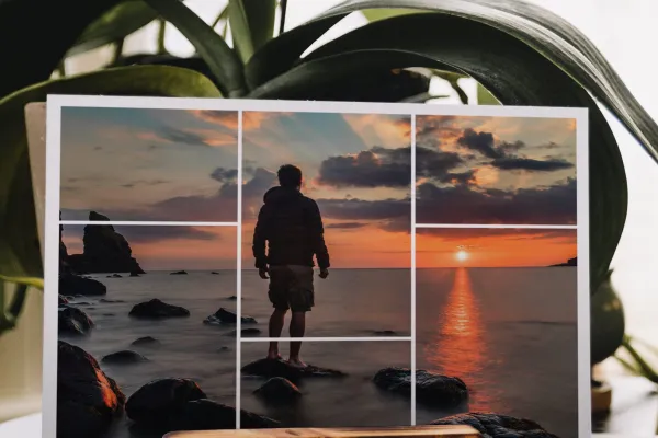 Photo collage in which only one image has been inserted