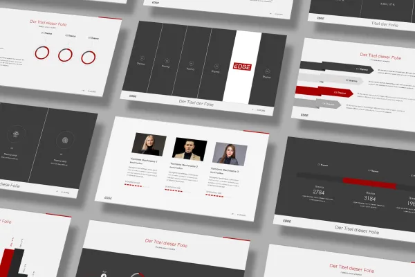 Warna, teks, gambar - ubah templat ke PowerPoint, Keynote, atau Google Slides dengan mudah ke dalam presentasi Anda!