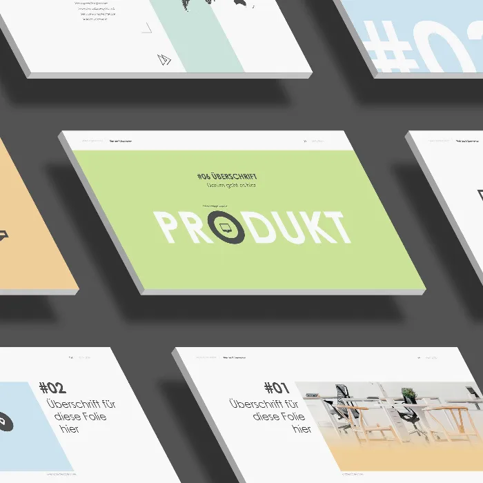 Šablony pro firemní prezentaci v designu „Elevate“ pro PowerPoint, Keynote a Google Slides