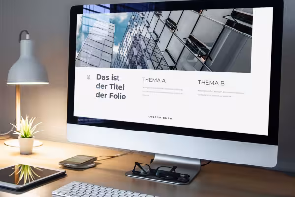 Exemple de diapositives des modèles de présentation Halo pour PowerPoint, Keynote et Google Slides